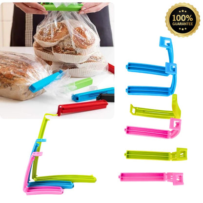 Food Packets, pouches and bags Sealing Clips (Set of 18 Pieces) | 3 Different Sizes packet Sealer | Large, Medium, Small Plastic Snack Sealing Clips Vacuum Sealer (Multicolor)