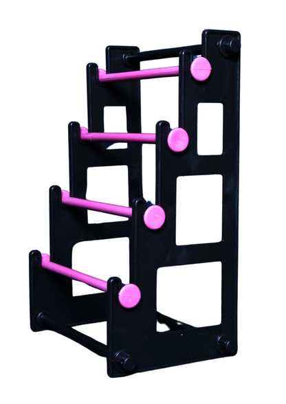 4 Step Single Side Medium Tower(black and pink) Plastic bangle stand, Bangle organiser, Bangle display stand, choodi stand, valayal stand (Copy)