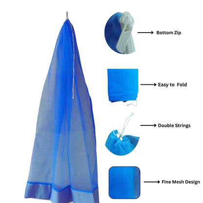 Baby Mosquito Net with Zip for 0 to 3 Years Old | Mosquito Net for Babies | Hanging Mosquito Net for Infants | Baby Mosquito net | Mosquito Net for Babies Thottil, Jhula, Cradle wit Zip at Bottom